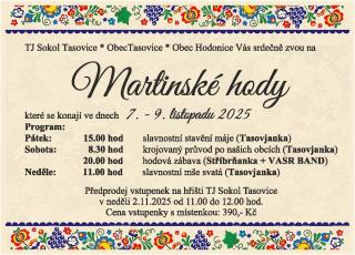 Martinské hody - pozvánka