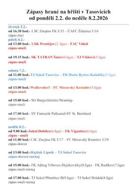 Zápasy na&nbsp;hřišti