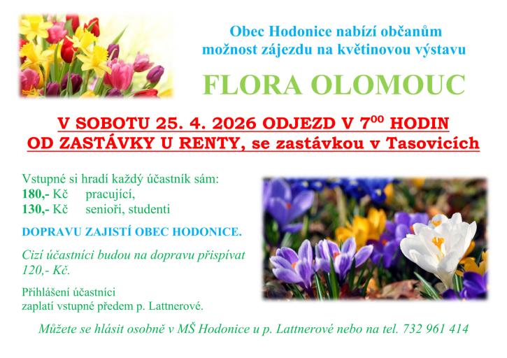 Zájezd na&nbsp;Floru Olomouc