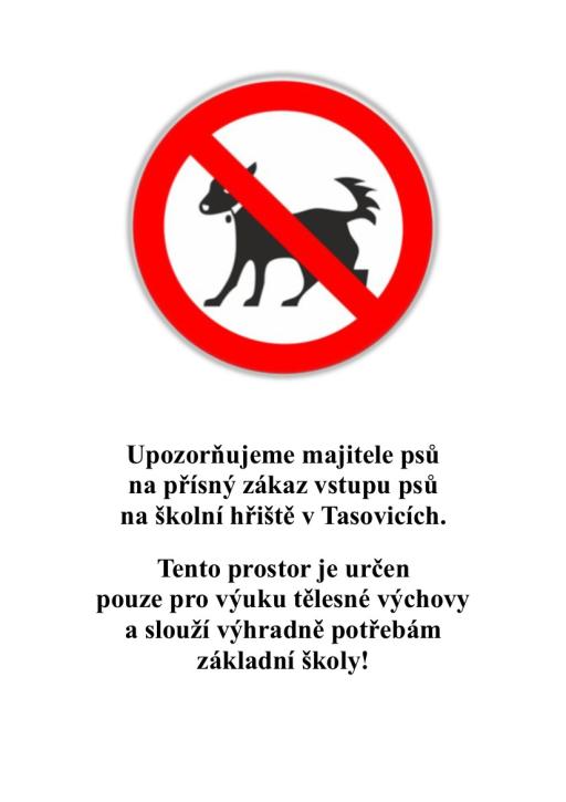 Zákaz vstupu psů